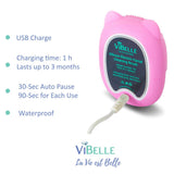 ViBelle Silicone Facial Cleansing Brush Gift Set-Pink