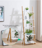 5 Tier Bamboo Multi-Purpose Shelves-Shelf color: Bamboo